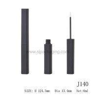 Wholesale Long Slim Square Matte Black Empty Liquid Eyeliner Container Eye Liner Tube / Eyeliner/ Eyeliner Pen