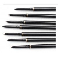 Private Label Makeup Automatic Super Thin Waterproof Eyebrow Pencil With Eye Brow Brush