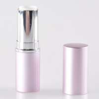 high quality unique empty 12.7mm round custom printed makeup pink gold lipstick tube packaging